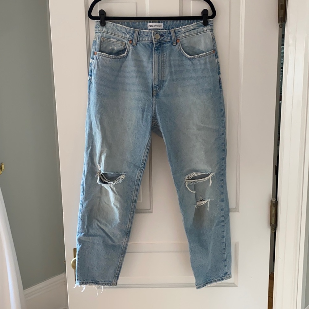 zara mom jeans